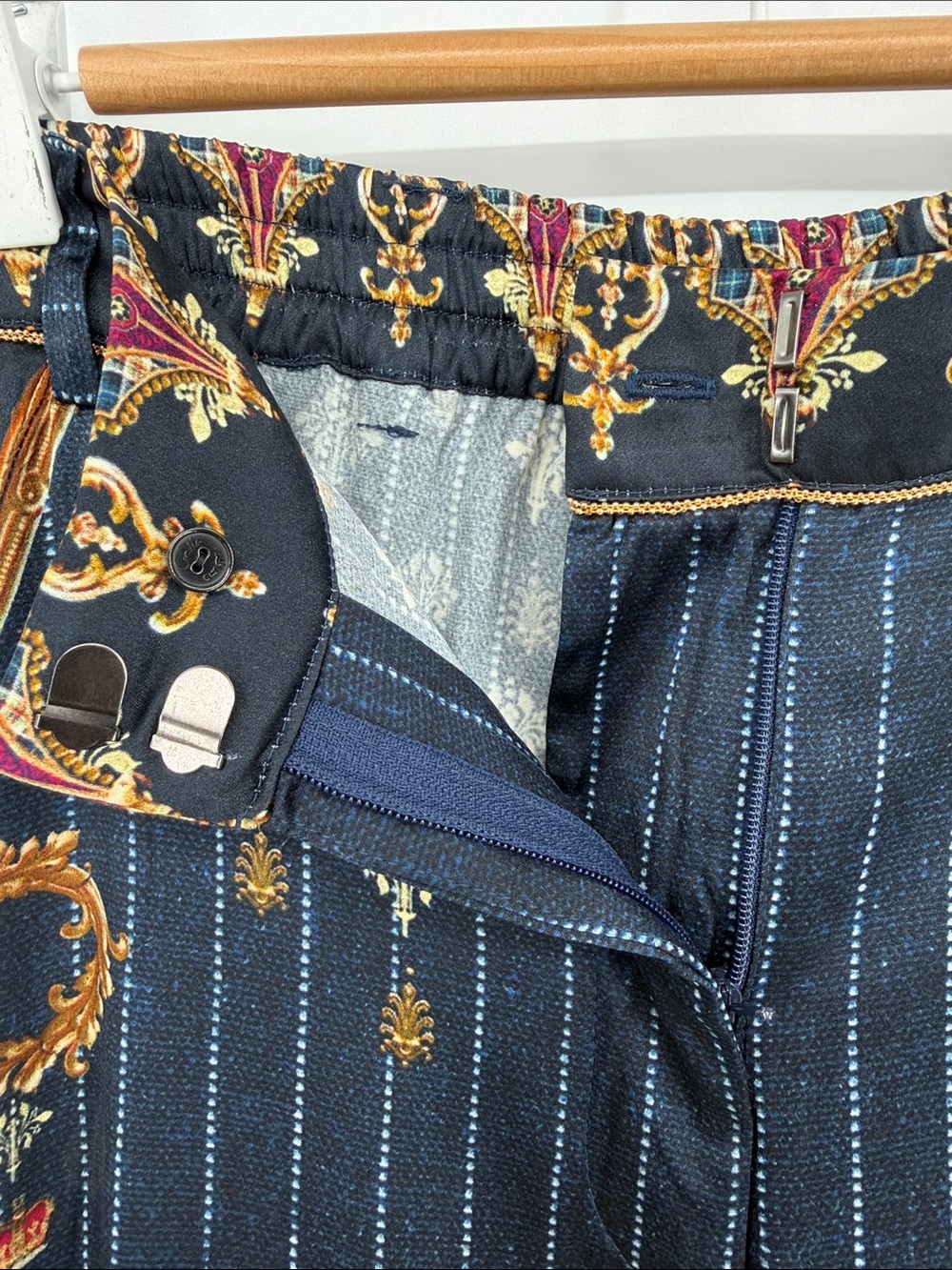 CAMILLA Dining Hall‎ Darling Silk Jogger Pants Small Designer Resort Luxe - Picture 9 of 12
